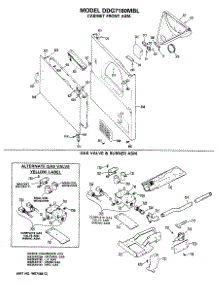 04 - Cabinet Front Asm. parts for Ge Dryer DDG7180MBL from AppliancePartsPros.com
