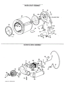03 - Drum & Duct Assembly parts for Ge Dryer DDG7289RALWW from AppliancePartsPros.com