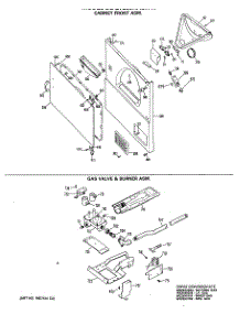 04 - Cabinet Front Asm. parts for Ge Dryer DDG7289RALWW from AppliancePartsPros.com