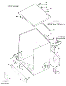 03 - Cabinet Assembly parts for Ge Dryer DDG7980GDL from AppliancePartsPros.com