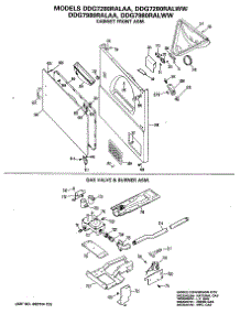 04 - Cabinet Front Asm. parts for Ge Dryer DDG7980RALAA from AppliancePartsPros.com