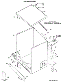 02 - Cabinet Assembly parts for Ge Dryer DDG7986LAL from AppliancePartsPros.com