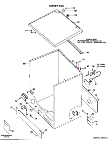 04 - Cabinet Asm. parts for Ge Dryer DDG7986LBL from AppliancePartsPros.com
