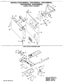 04 - Cabinet Front Assembly parts for Ge Dryer DDG7987RAL from AppliancePartsPros.com