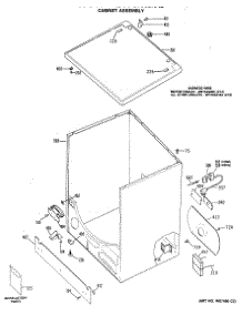 02 - Cabinet Assembly parts for Ge Dryer DDG7989RAL from AppliancePartsPros.com