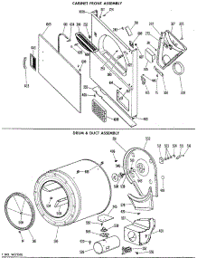 03 - Cabinet Front Assembly parts for Ge Dryer DDG8188VHL from AppliancePartsPros.com