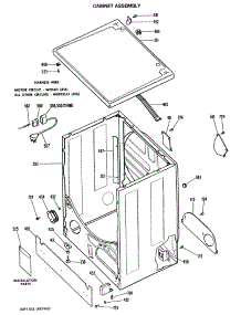 02 - Cabinet Assembly parts for Ge Dryer DDG9380LAL from AppliancePartsPros.com