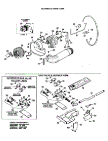 04 - Blower & Drive Asm. parts for Ge Dryer DDG9580MAL from AppliancePartsPros.com