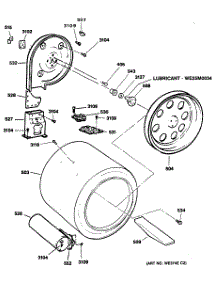 04 - Section4 parts for Ge Dryer DDG9580RAM from AppliancePartsPros.com