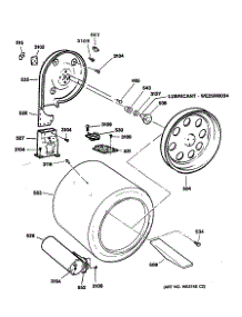 04 - Section4 parts for Ge Dryer DDG9680RCMAA from AppliancePartsPros.com