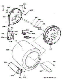 05 - Section5 parts for Ge Dryer DDG9680RCMWW from AppliancePartsPros.com