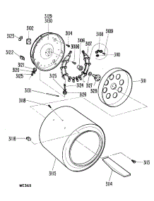 03 - Section3 parts for Ge Dryer DDP1370GAM from AppliancePartsPros.com