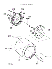02 - Section2 parts for Ge Dryer DDP1380SDM from AppliancePartsPros.com