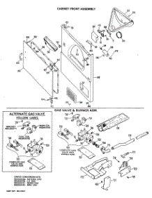 04 - Cabinet Front Assembly parts for Ge Dryer DRL2455MAL from AppliancePartsPros.com