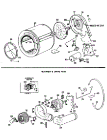 03 - Drum & Duct Assembly parts for Ge Dryer DRL2455MBL from AppliancePartsPros.com