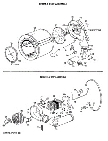 03 - Drum & Duct Assembly parts for Ge Dryer DRL2655RALWW from AppliancePartsPros.com