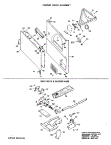 04 - Cabinet Front Assembly parts for Ge Dryer DRL2655RALWW from AppliancePartsPros.com