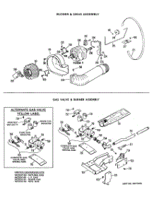 04 - Blower & Drive Assembly parts for Ge Dryer DRL2885KAL from AppliancePartsPros.com