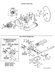 04 - Blower &Drive Asm. parts for Ge Dryer DRL2885KBL from AppliancePartsPros.com