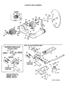 04 - Blower & Drive Assembly parts for Ge Dryer DRL2885MAL from AppliancePartsPros.com