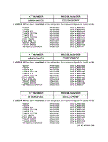 03 - Replacement Parts List parts for Ge Refrigerator ESS22XGMBWW from AppliancePartsPros.com