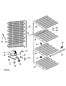 03 - Section3 parts for Ge Freezer FV13CLD from AppliancePartsPros.com