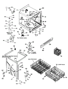 02 - Section2 parts for Ge Dishwasher GSC402-06 from AppliancePartsPros.com