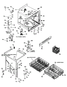 02 - Section2 parts for Ge Dishwasher GSC402-07 from AppliancePartsPros.com