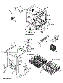02 - Section2 parts for Ge Dishwasher GSC470M-03 from AppliancePartsPros.com