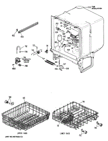 02 - Section2 parts for Ge Dishwasher GSC580S02 from AppliancePartsPros.com