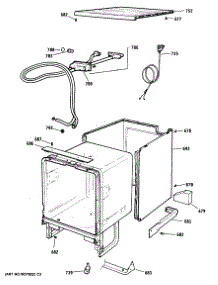 04 - Section4 parts for Ge Dishwasher GSC820S01 from AppliancePartsPros.com