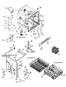 02 - Section2 parts for Ge Dishwasher GSC902-06 from AppliancePartsPros.com