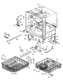02 - Section2 parts for Ge Dishwasher GSD1000G02 from AppliancePartsPros.com