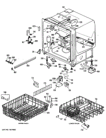 02 - Section2 parts for Ge Dishwasher GSD1100G05 from AppliancePartsPros.com