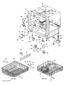 02 - Section2 parts for Ge Dishwasher GSD1100L01 from AppliancePartsPros.com