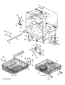 02 - Section2 parts for Ge Dishwasher GSD1100M20 from AppliancePartsPros.com