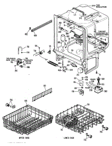 02 - Section2 parts for Ge Dishwasher GSD1130R35WA from AppliancePartsPros.com