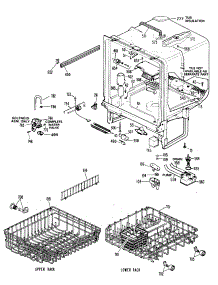 02 - Section2 parts for Ge Dishwasher GSD1130R45WA from AppliancePartsPros.com