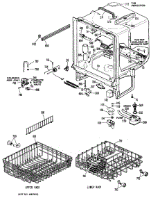 02 - Section2 parts for Ge Dishwasher GSD1140M25 from AppliancePartsPros.com