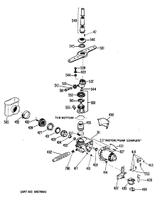 03 - Section3 parts for Ge Dishwasher GSD1140M25 from AppliancePartsPros.com
