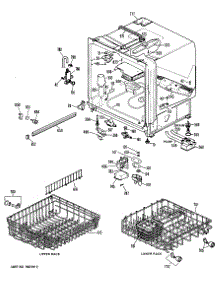 02 - Section2 parts for Ge Dishwasher GSD1150P25 from AppliancePartsPros.com