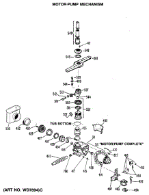 03 - Section3 parts for Ge Dishwasher GSD1150P35 from AppliancePartsPros.com