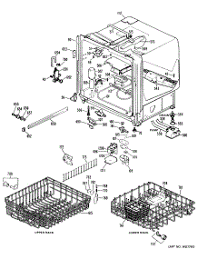 02 - Section2 parts for Ge Dishwasher GSD1200G08 from AppliancePartsPros.com
