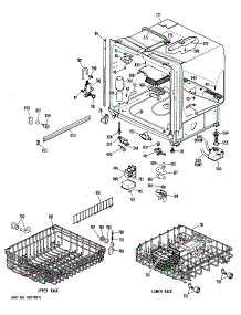 02 - Section2 parts for Ge Dishwasher GSD1200M20 from AppliancePartsPros.com