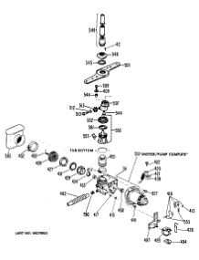 03 - Section3 parts for Ge Dishwasher GSD1250P25 from AppliancePartsPros.com