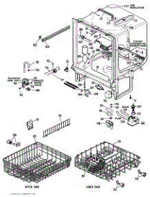 02 - Section2 parts for Ge Dishwasher GSD1250R35 from AppliancePartsPros.com