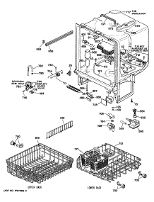 02 - Section2 parts for Ge Dishwasher GSD1350T64 from AppliancePartsPros.com
