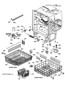 02 - Section2 parts for Ge Dishwasher GSD1910T64AA from AppliancePartsPros.com