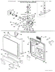 02 - Door & Panel Assembly parts for Ge Dishwasher GSD2200D-01 from AppliancePartsPros.com