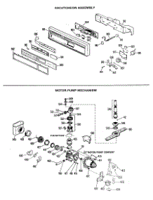 02 - Escutcheon Assembly parts for Ge Dishwasher GSD2200G03 from AppliancePartsPros.com